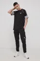 Βαμβακερό μπλουζάκι adidas Originals μαύρο