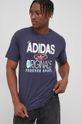 granatowy adidas Originals T-shirt bawełniany HC2124 Męski