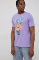 adidas Originals T-shirt bawełniany HC7150 fioletowy