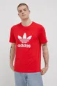 adidas Originals T-shirt bawełniany HE9511 czerwony