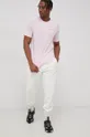 Βαμβακερό μπλουζάκι adidas Originals ροζ