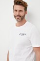Bavlněné tričko Tommy Hilfiger bílá UM0UM02314.PPYY