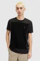 czarny AllSaints t-shirt bawełniany LOBKE SS CREW Męski