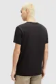 czarny AllSaints t-shirt bawełniany LOBKE SS CREW