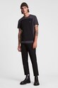 Odzież AllSaints T-shirt bawełniany LOBKE SS CREW MD098V czarny