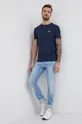 Kratka majica Pepe Jeans Original Basic 3 N mornarsko modra
