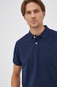 Pepe Jeans Polo bawełniane Vincent granatowy PM541824.595