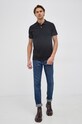 Bavlněné polo tričko Pepe Jeans Vincent PM541824.999 černá SS22