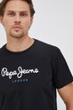 Хлопковая футболка Pepe Jeans Eggo N чёрный PM508208.999