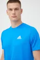modrá Tréningové tričko adidas Designed To Move