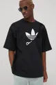 μαύρο Μπλουζάκι adidas Originals Ανδρικά