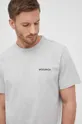 γκρί Βαμβακερό μπλουζάκι Woolrich