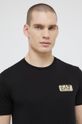 černá Bavlněné tričko EA7 Emporio Armani