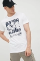 biały Jack & Jones t-shirt bawełniany