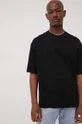 μαύρο Βαμβακερό μπλουζάκι Jack & Jones