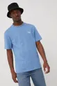 μπλε Βαμβακερό μπλουζάκι Jack & Jones Ανδρικά