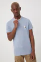 Βαμβακερό μπλουζάκι Premium by Jack&Jones μπλε