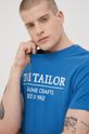 modrá Bavlněné tričko Tom Tailor Pánský