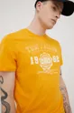 πορτοκαλί Βαμβακερό μπλουζάκι Tom Tailor Ανδρικά