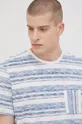 tmavomodrá Bavlnené tričko Tom Tailor