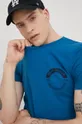 μωβ Βαμβακερό μπλουζάκι Tom Tailor