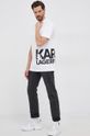 bijela Pamučna majica Karl Lagerfeld Muški