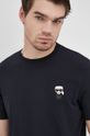 granatowy Karl Lagerfeld t-shirt 500221.755027