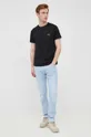 Karl Lagerfeld t-shirt bawełniany 521200.755001 czarny