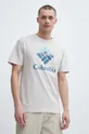 beżowy Columbia t-shirt bawełniany Rapid Ridge