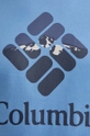 голубой Хлопковая футболка Columbia