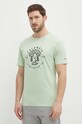 Columbia t-shirt bawełniany Rapid Ridge zielony 1888813.