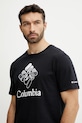 Βαμβακερό μπλουζάκι Columbia μαύρο 1888813.