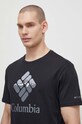 Columbia t-shirt bawełniany Rapid Ridge czarny 1888813.