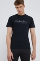 czarny Columbia t-shirt bawełniany