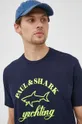 σκούρο μπλε Paul&Shark - Βαμβακερό μπλουζάκι