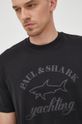 černá Bavlněné tričko Paul&Shark