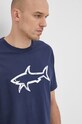 Paul&Shark T-shirt bawełniany granatowy 22411073