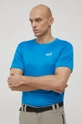 niebieski Jack Wolfskin t-shirt sportowy Tech T Męski