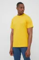 żółty Jack Wolfskin t-shirt bawełniany