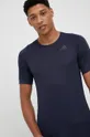 granatowy adidas Performance t-shirt do biegania Run Icons