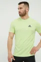 zelená Tréningové tričko adidas Designed 2 Move HD4117