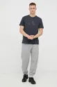 Хлопковая футболка adidas Performance серый