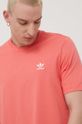adidas Originals t-shirt bawełniany Adicolor HE9441 koralowy