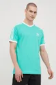 adidas Originals t-shirt bawełniany Adicolor HE9549 zielony