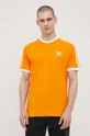 πορτοκαλί Βαμβακερό μπλουζάκι adidas Originals Adicolor Ανδρικά