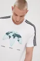 biela Bavlnené tričko adidas Originals HF4907