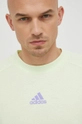 zielony adidas t-shirt bawełniany