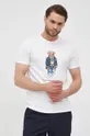 biały Polo Ralph Lauren t-shirt bawełniany 710853310008