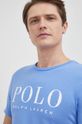 svetlomodrá Bavlnené tričko Polo Ralph Lauren