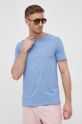 modrá Bavlněné tričko Polo Ralph Lauren Pánský